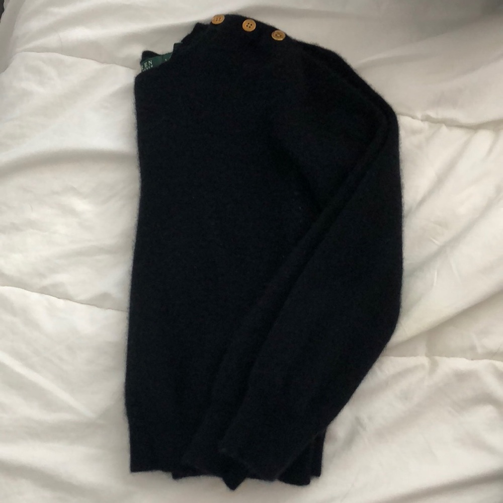 Black cashmere sweater
